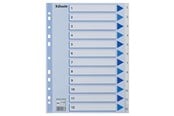 Lommer, Omslag & Registre - Esselte Register  PP A4 1-12 Hvit - 100136