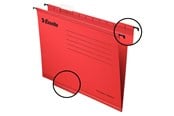 Arkivering & Oppbevaring - Esselte Hengemappe  Classic Folio Pakke/25 Rød - 90336