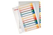 Lommer, Omslag & Registre - Esselte Register PP PC-utskrift A4+ 1-12 Esselt - 100214