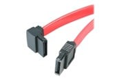 Sata - StarTech.com SATA to Left Angle SATA Serial ATA Cable - SATA cable - 30 cm - SATA12LA1