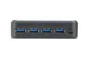 USB-hub - ATEN US234 - 2 x 4 USB 3.2 Gen1 Peripheral Sharing Switch USB-hub - 4 porter - Grå - US234