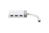 Nettverksadapter - TRENDnet TUC-ETGH3 USB-C to Gigabit Adapter + USB Hub - TUC-ETGH3