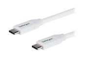 USB - StarTech.com 2m 6ft USB C to USB C Cable - 5A PD - USB 2.0 USB-IF Certified - USB-C cable - 2 m - USB2C5C2MW