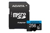Minnekort - A-Data Premier MicroSD/SD - 100MB/s - 256GB - AUSDX256GUICL10A1-RA1