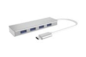 USB-hub - ICY BOX IB-HUB1425-C3 USB-hub - USB 3.2 - 4 porter - Sølv - IB-HUB1425-C3