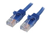 Nettverkskabel - StarTech.com 10m Blue Cat5e / Cat 5 Snagless Ethernet Patch Cable 10 m - patch cable - 10 m - blue - Blå - 10m - 45PAT10MBL