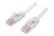 Nettverkskabel - StarTech.com 10m White Cat5e / Cat 5 Snagless Ethernet Patch Cable 10 m - patch cable - 10 m - white - Hvit - 10m - 45PAT10MWH