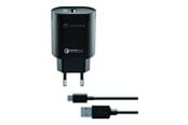 Mobil - Adaptere og ladere - CELLULAR USB-C Charger Kit QC Black - ACHHUKITQCTYCK