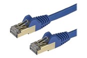 Nettverkskabel - StarTech.com 1m Blue Cat6a / Cat 6a Shielded Ethernet Patch Cable 1 m - patch cable - 1 m - blue - Blå - 1m - 6ASPAT1MBL