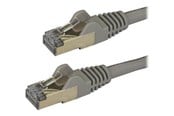 Nettverkskabel - StarTech.com 3m Gray Cat6a / Cat 6a Shielded Ethernet Patch Cable 3 m - patch cable - 3 m - grey - Grå - 3m - 6ASPAT3MGR