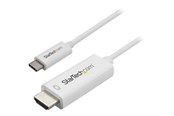 Skjermkabel - StarTech.com USB-C - HDMI - 1m - Hvit - CDP2HD1MWNL