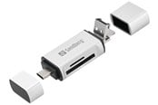 Flashminneadapter - Sandberg Card Reader - USB-C | USB-A | Micro-USB | SD/Micro SD - 136-28