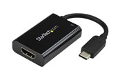 Skjermkabel - StarTech.com USB-C to 4K HDMI Adapter - 60 Watt USB Power Delivery - Black - external video adapter - black - CDP2HDUCP