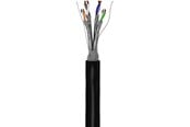 Nettverkskabel - Pro goobay CAT 6A - S/FTP - Svart - 100m - 4040849776243
