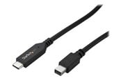 Skjermkabel - StarTech.com 1m / 3 ft USB-C to Mini DisplayPort Cable - 4K 60Hz - Black - external video adapter - STM32F072CBU6 - black - CDP2MDPMM1MB