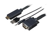Antennekabler - Sony CAB-VGAHDMI1 - HDMI cable - HDMI / VGA / audio / USB - 1 m - CAB-VGAHDMI1