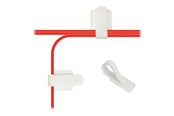 Tilbehør - LABEL THE CABLE Cable Holder Wall Straps White (50-Pack) - PRO3120