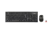 Tastatur - A4Tech V-Track 7100N PADLESS Wireless Desktop - Tastatur & Mussett - Engelsk - Svart - A4TKLA41220