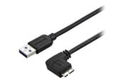 USB - StarTech.com 6ft Slim Right-Angle Micro USB 3.0 Cable - M/M - USB 3.1 Gen 1 - USB cable - 2 m - USB3AU2MRS