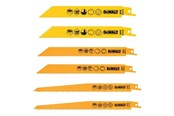 Stikksag - Dewalt High Performance Break Away Reciprocating Saw Blade 6 Piece Set + Storage Case - DT2444-QZ