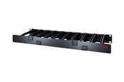 Rackskap - APC Horizontal Cable Manager Single-Sided with Cover - rack cable management panel with cover - 1U - AR8612