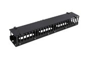 Tilbehør - Deltaco 19" cable management metal/plastic finge - SP-3648-2U