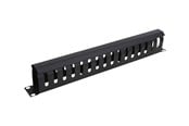 Tilbehør - Deltaco 19" 1U Metal Cable Management with 16 hole - SP-3671-1U