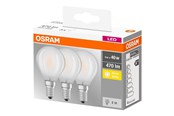 LED-lyspære - Osram LED-lyspære P45 4W/827 (40W) Frosted 3-pack E14 - 4058075819399