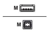 USB - Roline USB2.0 Cable. A-B. M/M. 1.8m - 11.02.8818