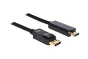 Skjermkabel - DeLOCK video cable - DisplayPort / HDMI - 2 m - 82587