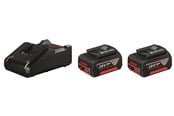 Batterier & Ladere - Bosch Professional Blue bosch 18v battery pack 2x4.0ah w/charger - 1600A019S0