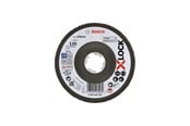 Vinkelsliper - Bosch X-LOCK-lamellslipeskiver, vinklet modell, fiberplate, Ø125 mm, G 120, X571, Best for Metal, 1 stk. D= 125 mm, G= 120, vinklet - 2608619204