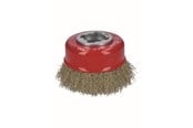 Vinkelsliper - Bosch X-LOCK-koppbørste, krympet, 75 kobberbørster 75 mm, 0,3 mm, X-LOCK - 2608620730
