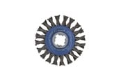 Vinkelsliper - Bosch X-LOCK skivebørste i stål, vridd, 115, stål 115 mm, 0,5 mm, 12 mm, X-LOCK - 2608620731