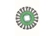 Vinkelsliper - Bosch X-LOCK-skivebørste i stål, vridd, 115, rustfritt stål 115 mm, 0,5 mm, X-LOCK - 2608620733