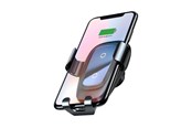 Mobil - Adaptere og ladere - Baseus Metal Wireless Charger Gravity Car Mount for Smartphones - Black - WXYL-B0A