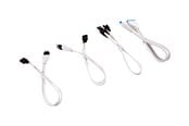 Kabinett-tilbehør - Corsair Premium Sleeved Front Panel Extension Kit 30cm - Hvit - CC-8900245