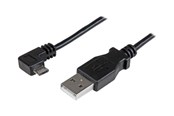 USB - StarTech.com Right Angle Micro-USB Charge & Sync Cable M/M 28/24AWG - USB cable - 1 m - USBAUB1MRA