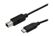 USB - StarTech.com USB C to USB B Printer Cable - M/M - USB 2.0 - USB-C cable - 3 m - USB2CB3M