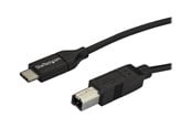 USB - StarTech.com USB C to USB B Cable - M/M - USB 2.0 - USB-C cable - 2 m - USB2CB2M
