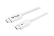FireWire-/ThunderBolt-kabel - StarTech.com Thunderbolt 3 (20Gbps) USB C Cable - White - 2m - TBLT3MM2MW