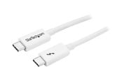 FireWire-/ThunderBolt-kabel - StarTech.com Thunderbolt 3 (20Gbps) USB C Cable - White - 1m - TBLT3MM1MW
