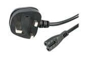 Strømkabel (ekstern) - StarTech.com UK Laptop Power Cord 2 Slot for UK BS1363 to C7 - power cable - 1 m - PXTNB2SUK1M