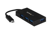 USB-hub - StarTech.com 4-Port USB-C Hub - USB-C to 4x USB-A - USB 3.0 Hub - Includes Power Adapter - hub - 4 ports USB-hub - USB 3.2 - 4 porter - Svart - HB30C4AFS