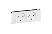 Switch - Legrand Socket edb danish standard 2p+e double - 77519