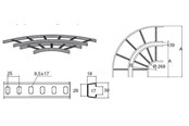 Skuffer & samleskinne kanaler - Wibe 90 bend 15-200 internal pre-galvanized - 723061
