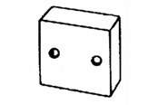 Skuffer & samleskinne kanaler - Wibe End plug 28d plastic - 709020
