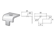 Skuffer & samleskinne kanaler - Wibe Beam clamp 5bk-10 hdg - 715675