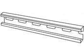 Skuffer & samleskinne kanaler - Wibe Mounting rail 40s hdg - 717001