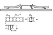 Skuffer & samleskinne kanaler - Wibe T-junction 16/200 hdg - 716194
